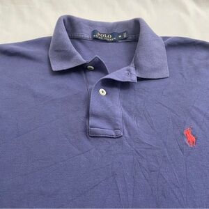 Ralph Lauren Polo Shirt Short Sleeve Red Pony 100% Cotton Purple Men’s Medium